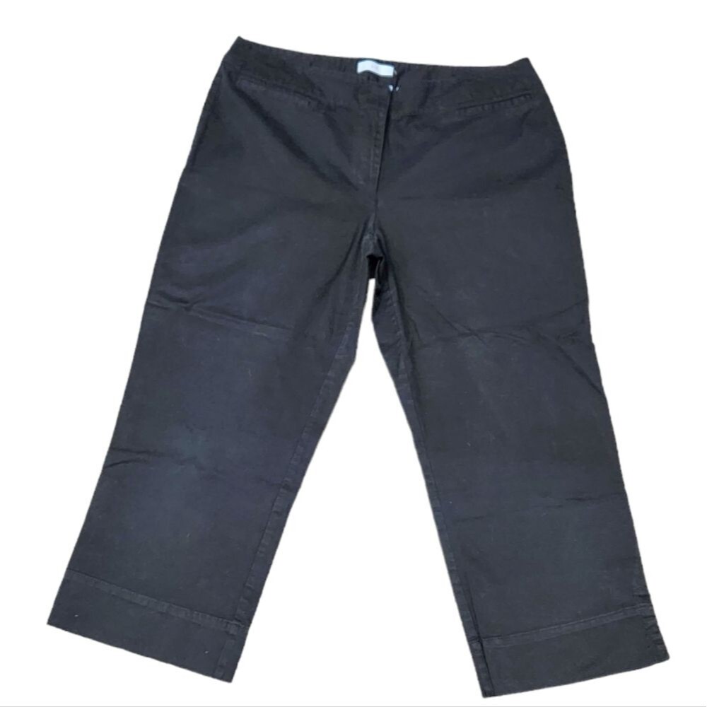 ❤️2/$18 JH Collectibles Eva Black Cropped Casual Pants Size 14